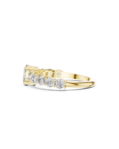 Oval-Round Shape Lab Grown Diamond Ring