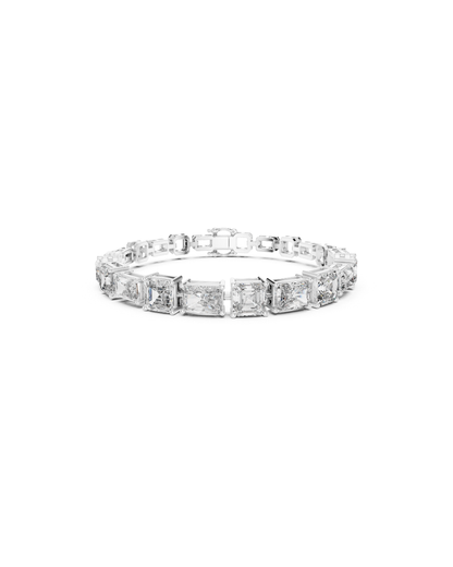 Emerald - radiant Mix Lab Grown Diamond Bracelet
