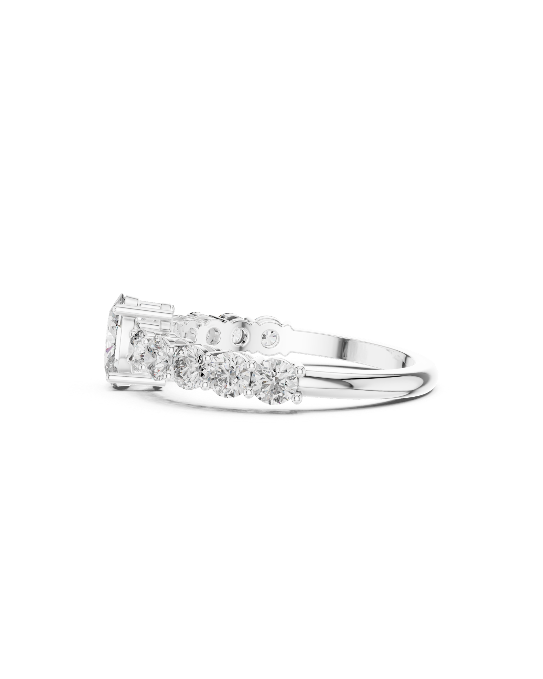 Oval-Round Shape Lab Grown Diamond Ring