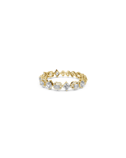 Emerald-Aser Mix Lab grown Diamond Bracelet