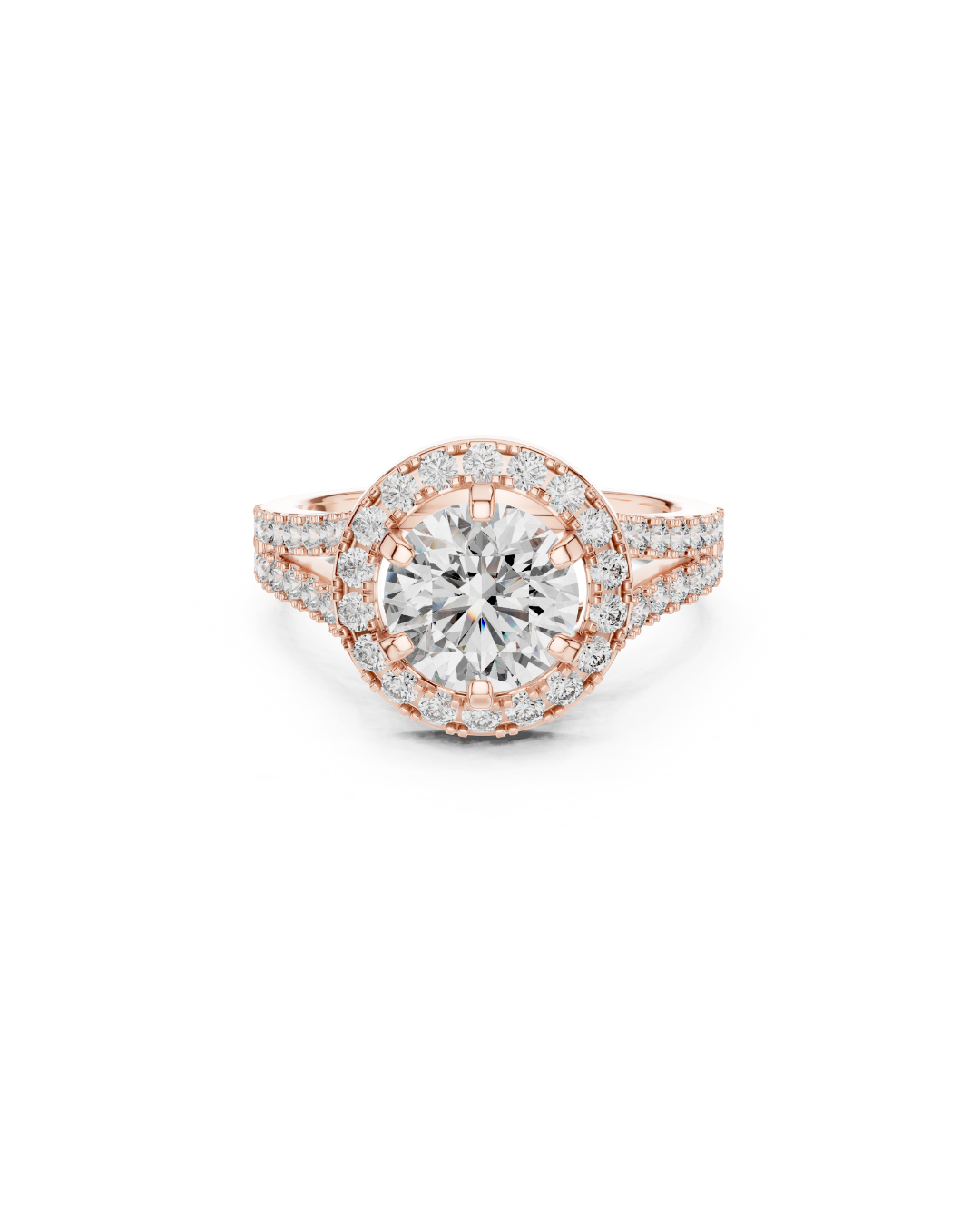 Round Shape Lab Grown Diamond Ring