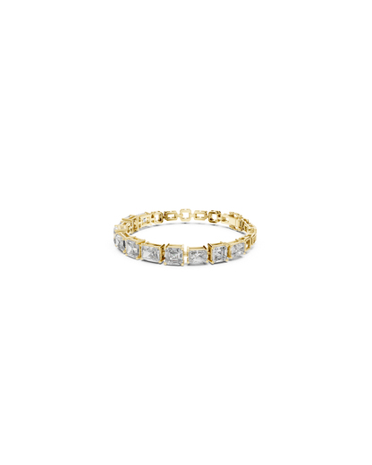 Emerald - radiant Mix Lab Grown Diamond Bracelet