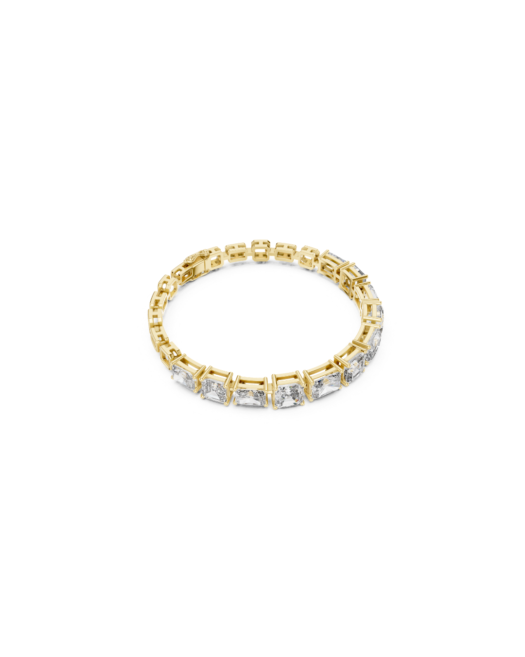 Emerald - radiant Mix Lab Grown Diamond Bracelet
