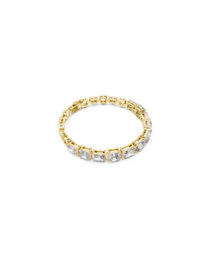 Emerald - radiant Mix Lab Grown Diamond Bracelet