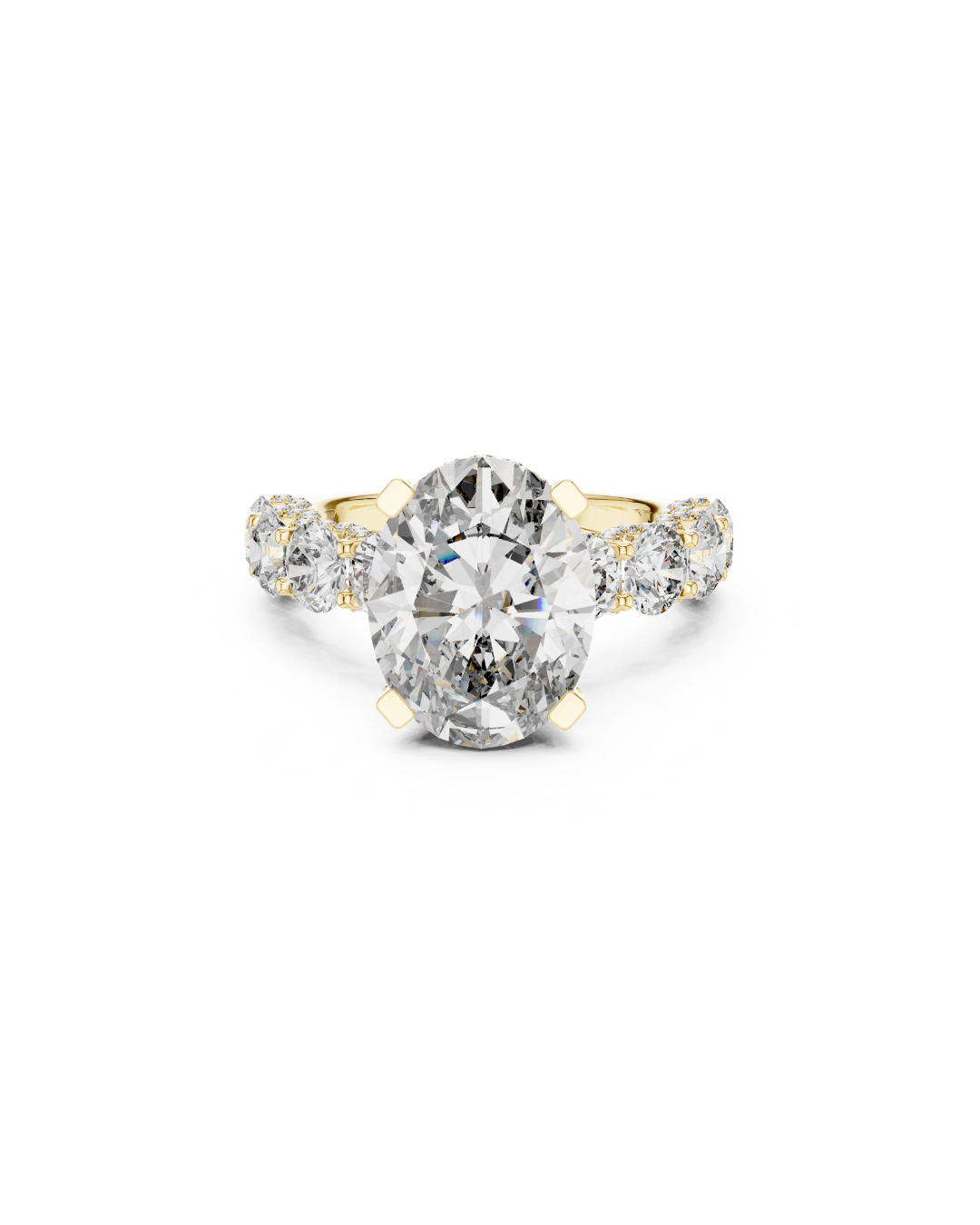 Oval Shape 5.00 CT.Diamond Ring