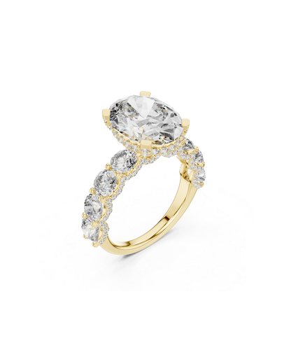 Oval Shape 5.00 CT.Diamond Ring