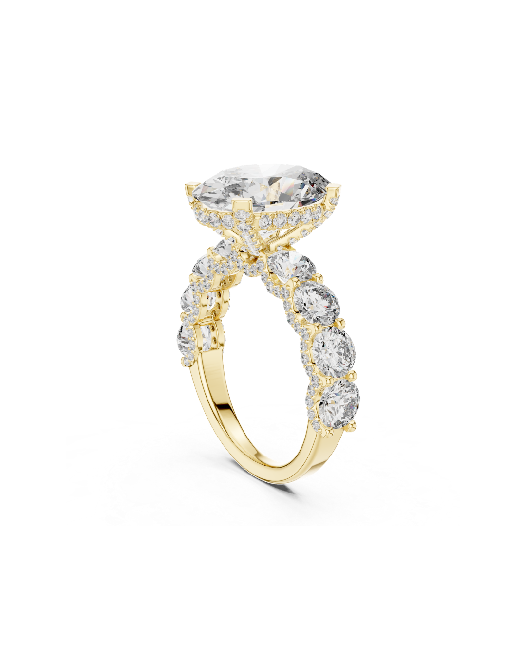 Oval Shape 5.00 CT.Diamond Ring