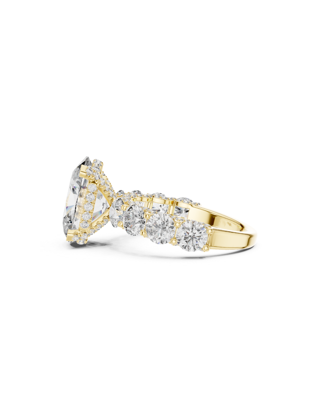 Oval Shape 5.00 CT.Diamond Ring