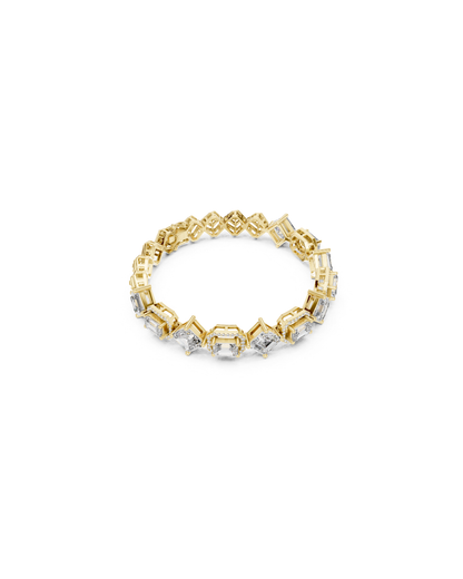 Emerald-Aser Mix Lab grown Diamond Bracelet