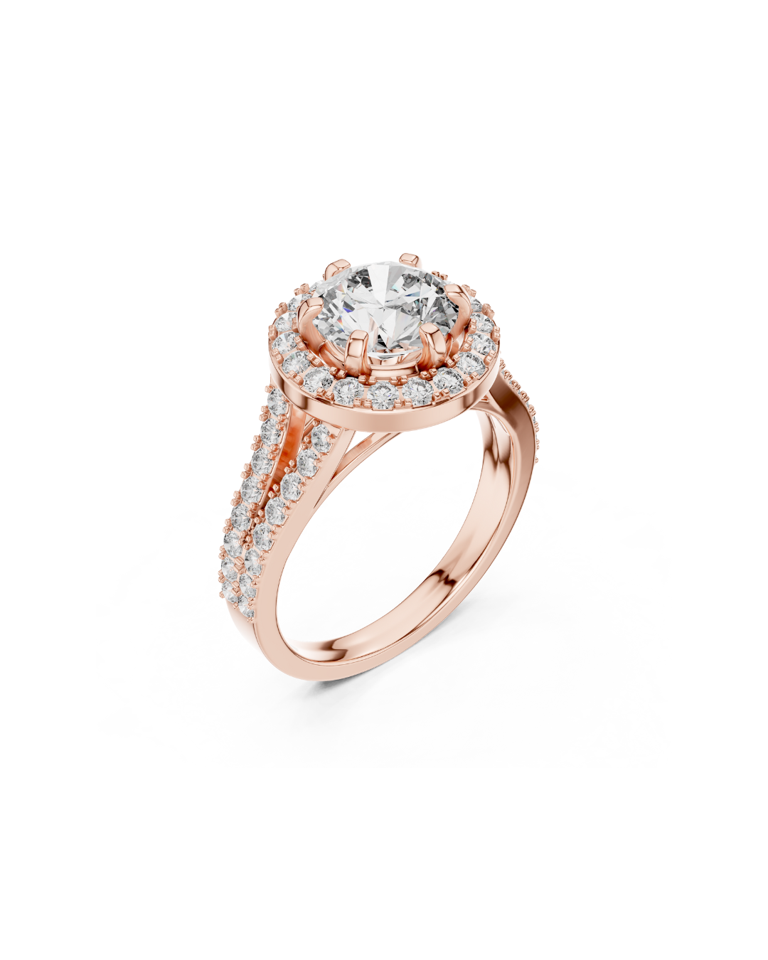 Round Shape Lab Grown Diamond Ring