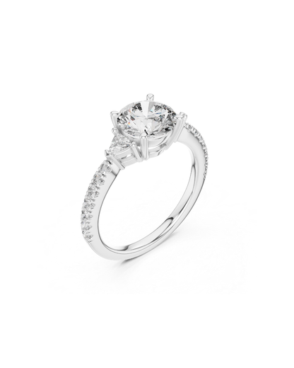 Round Shape Lab Grown Diamond Ring