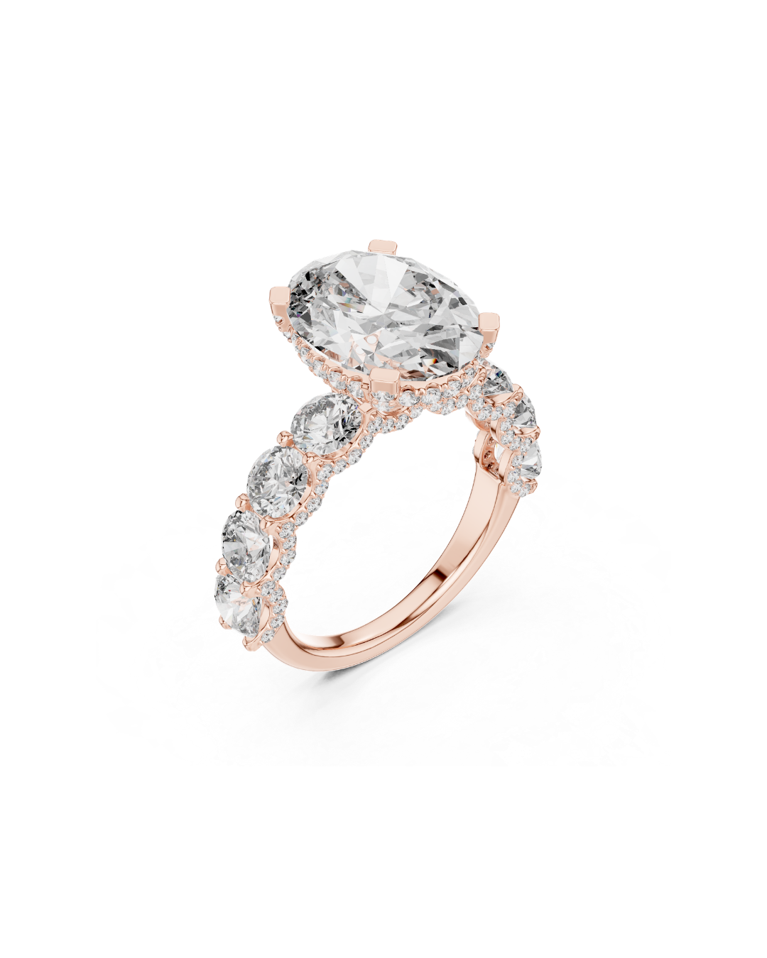 Oval Shape 5.00 CT.Diamond Ring