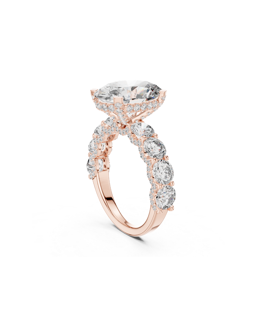 Oval Shape 5.00 CT.Diamond Ring