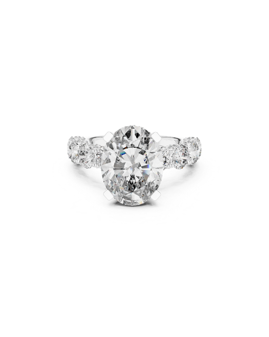 Oval Shape 5.00 CT.Diamond Ring