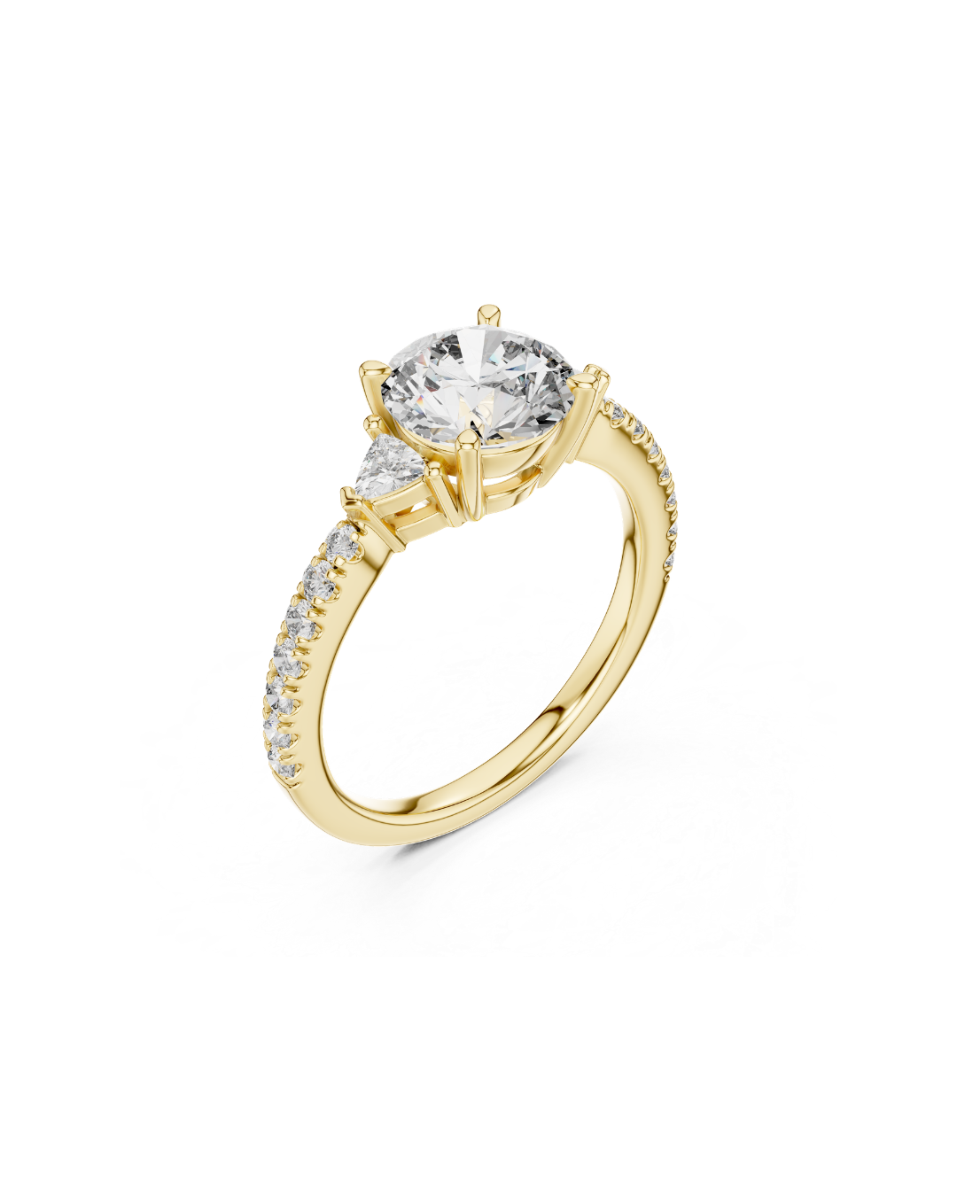 Round Shape Lab Grown Diamond Ring