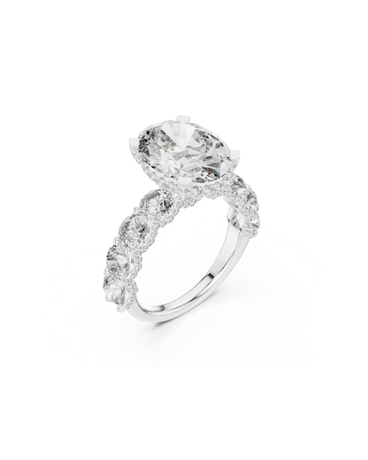 Oval Shape 5.00 CT.Diamond Ring