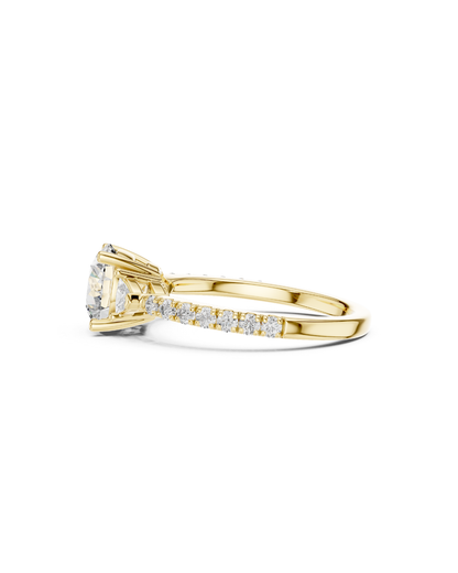 Round Shape Lab Grown Diamond Ring