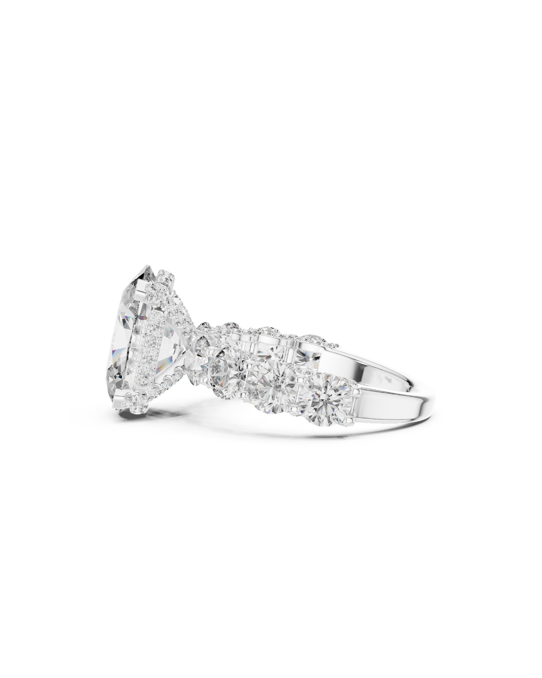Oval Shape 5.00 CT.Diamond Ring