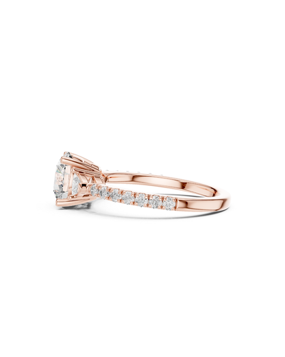 Round Shape Lab Grown Diamond Ring