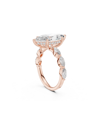 Marquice Shape 4.00 CT.Diamond Ring