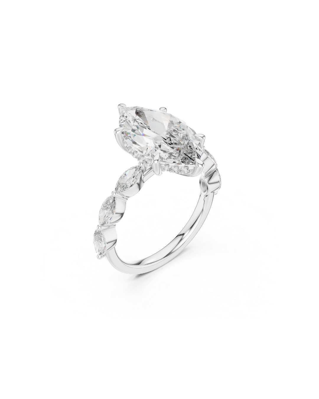 Marquice Shape 4.00 CT.Diamond Ring