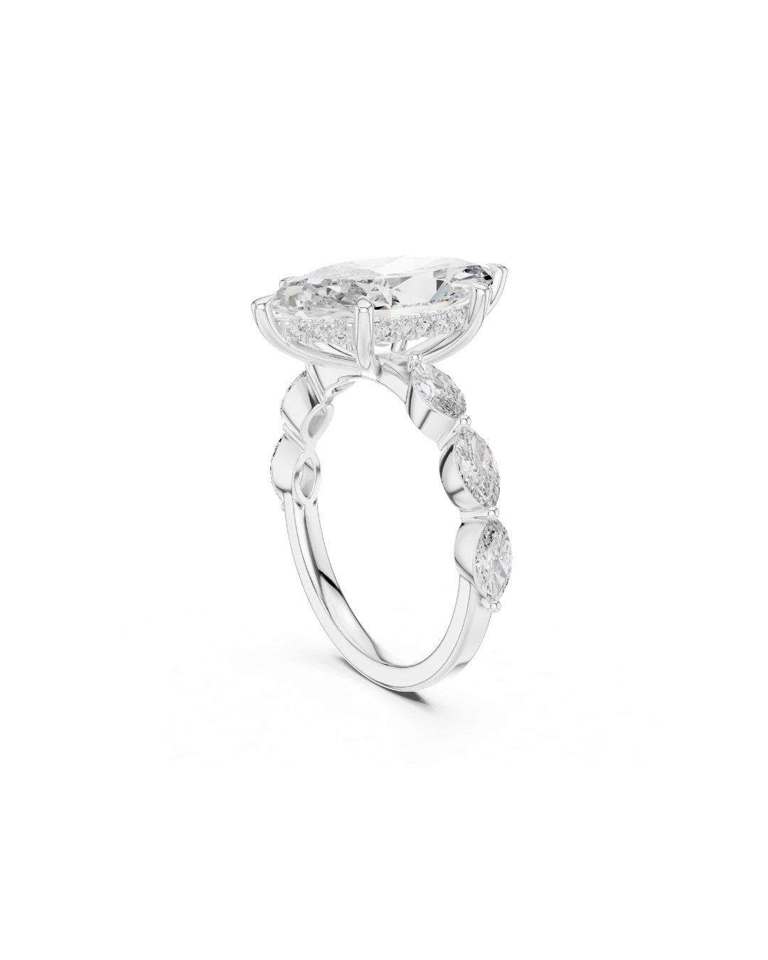 Marquice Shape 4.00 CT.Diamond Ring