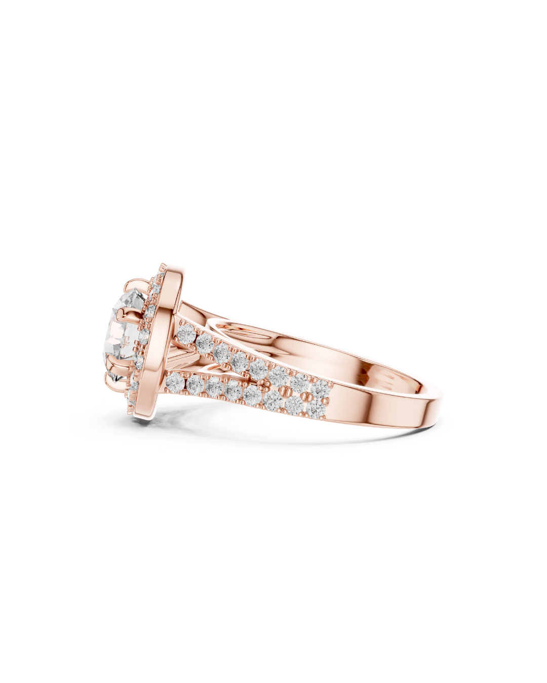 Round Shape Lab Grown Diamond Ring