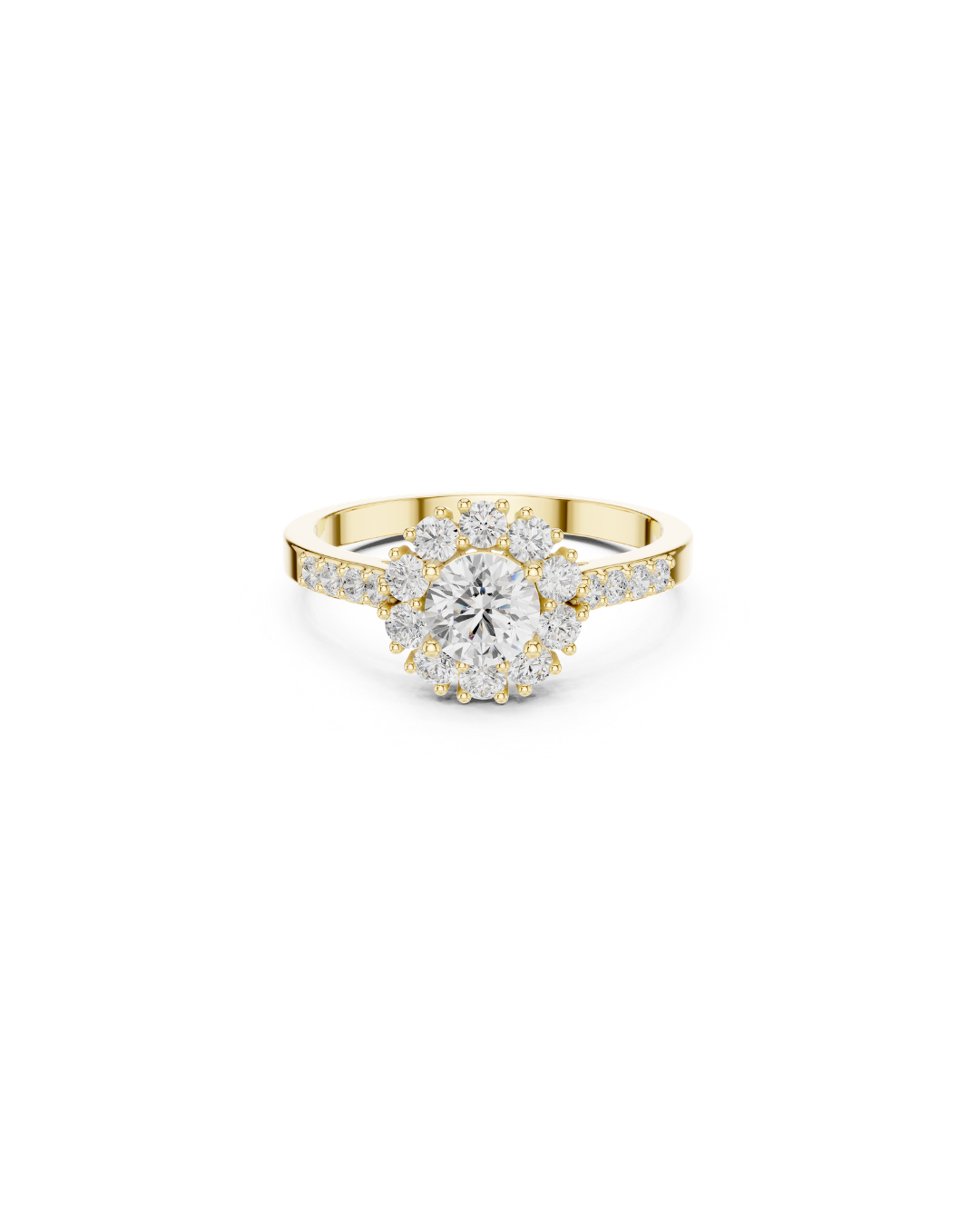 Round Shape Lab Grown Diamond Ring