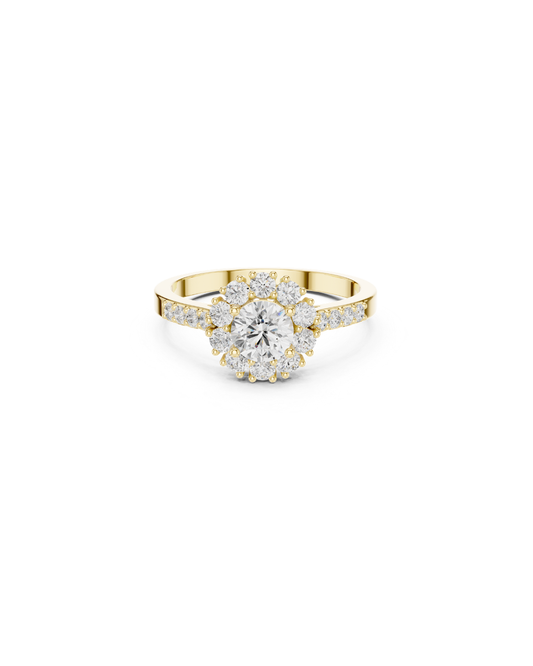Round Shape Lab Grown Diamond Ring
