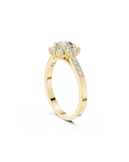 Round Shape Lab Grown Diamond Ring
