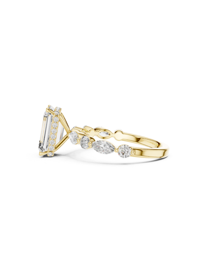 Emerald Shape 3.00 CT.Diamond Ring