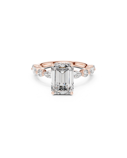 Emerald Shape 3.00 CT.Diamond Ring
