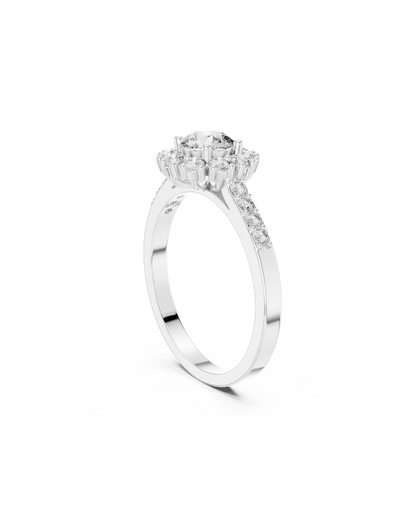 Round Shape Lab Grown Diamond Ring