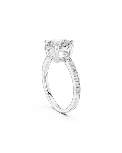 Pear Shape Lab Grown Diamond Ring