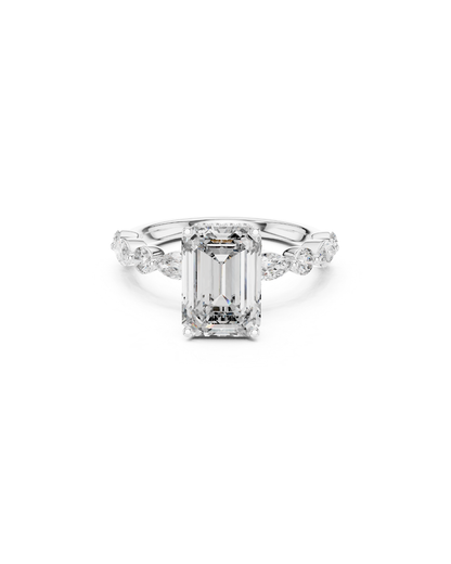 Emerald Shape 3.00 CT.Diamond Ring