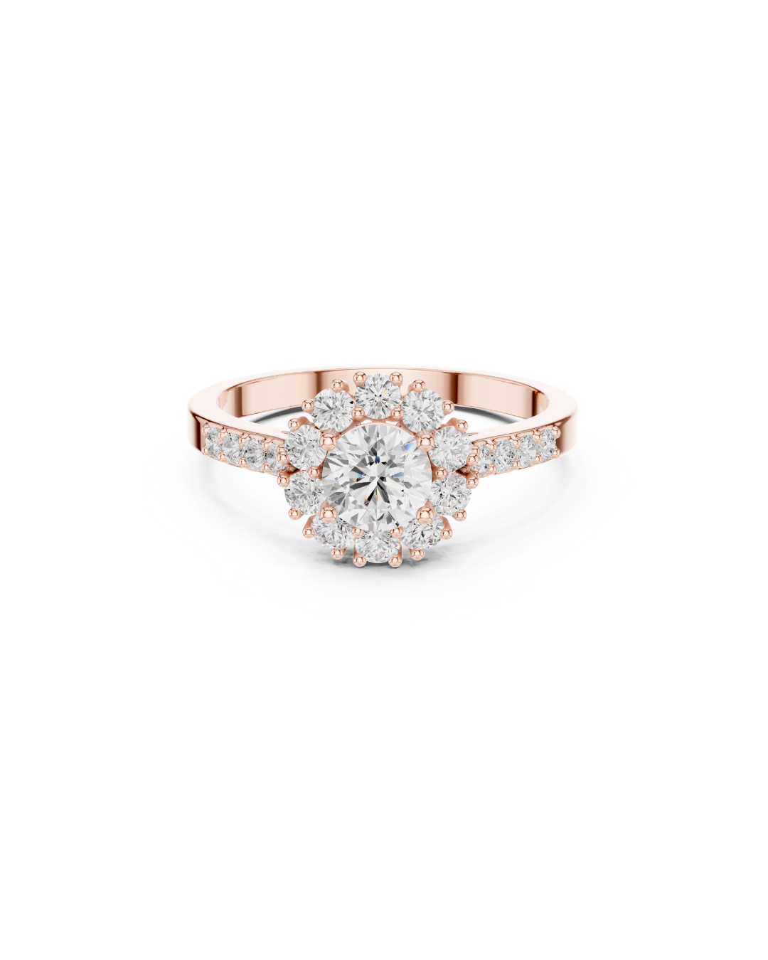 Round Shape Lab Grown Diamond Ring