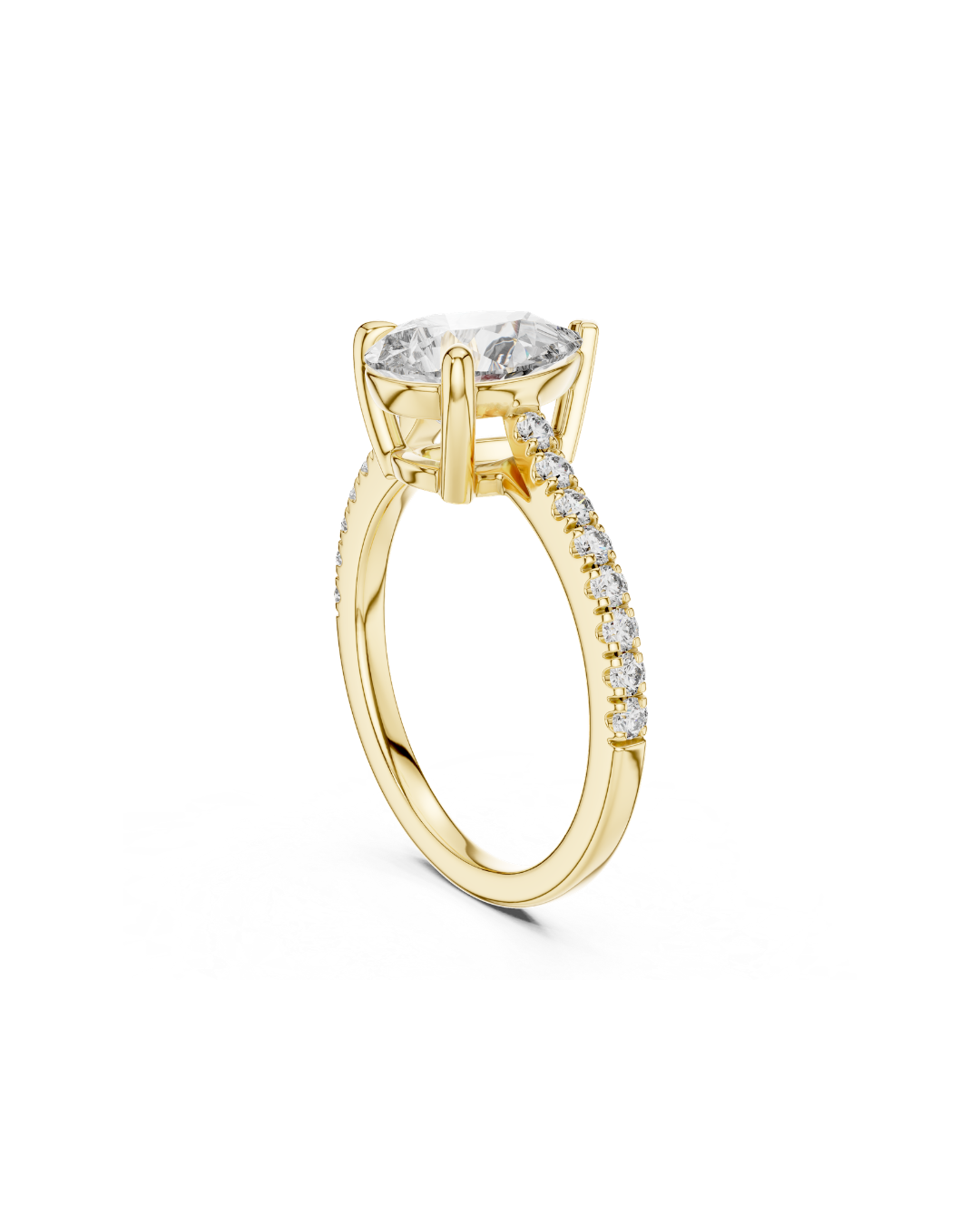 Pear Shape Lab Grown Diamond Ring