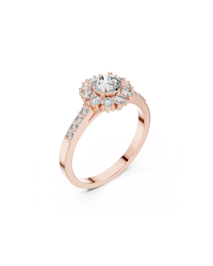 Round Shape Lab Grown Diamond Ring