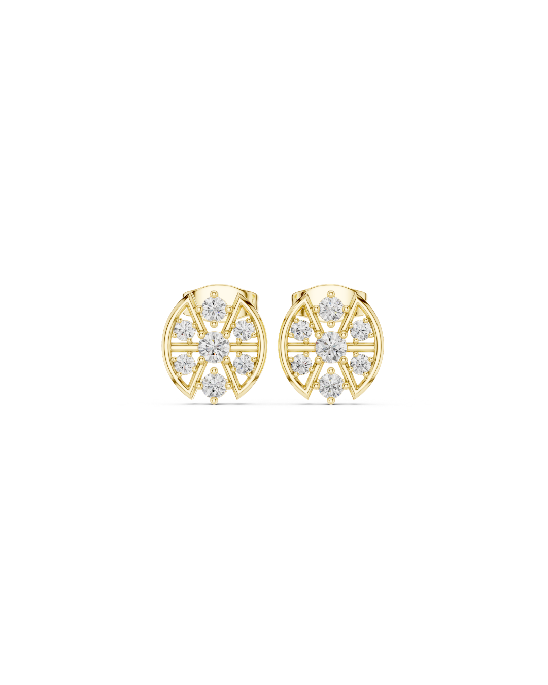 Round Shape 0.45 CT.Diamond Earring