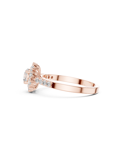 Round Shape Lab Grown Diamond Ring