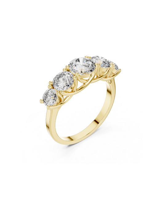 Round Shape Lab Grown Diamond Ring