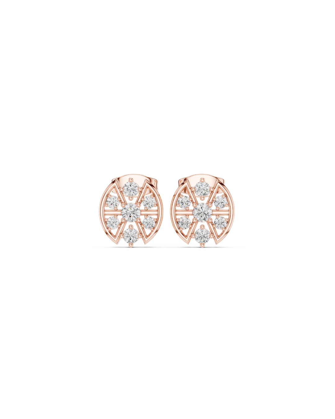 Round Shape 0.45 CT.Diamond Earring