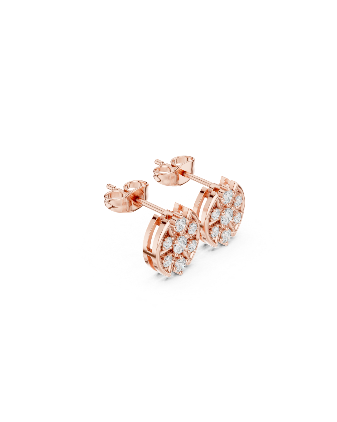 Round Shape 0.45 CT.Diamond Earring