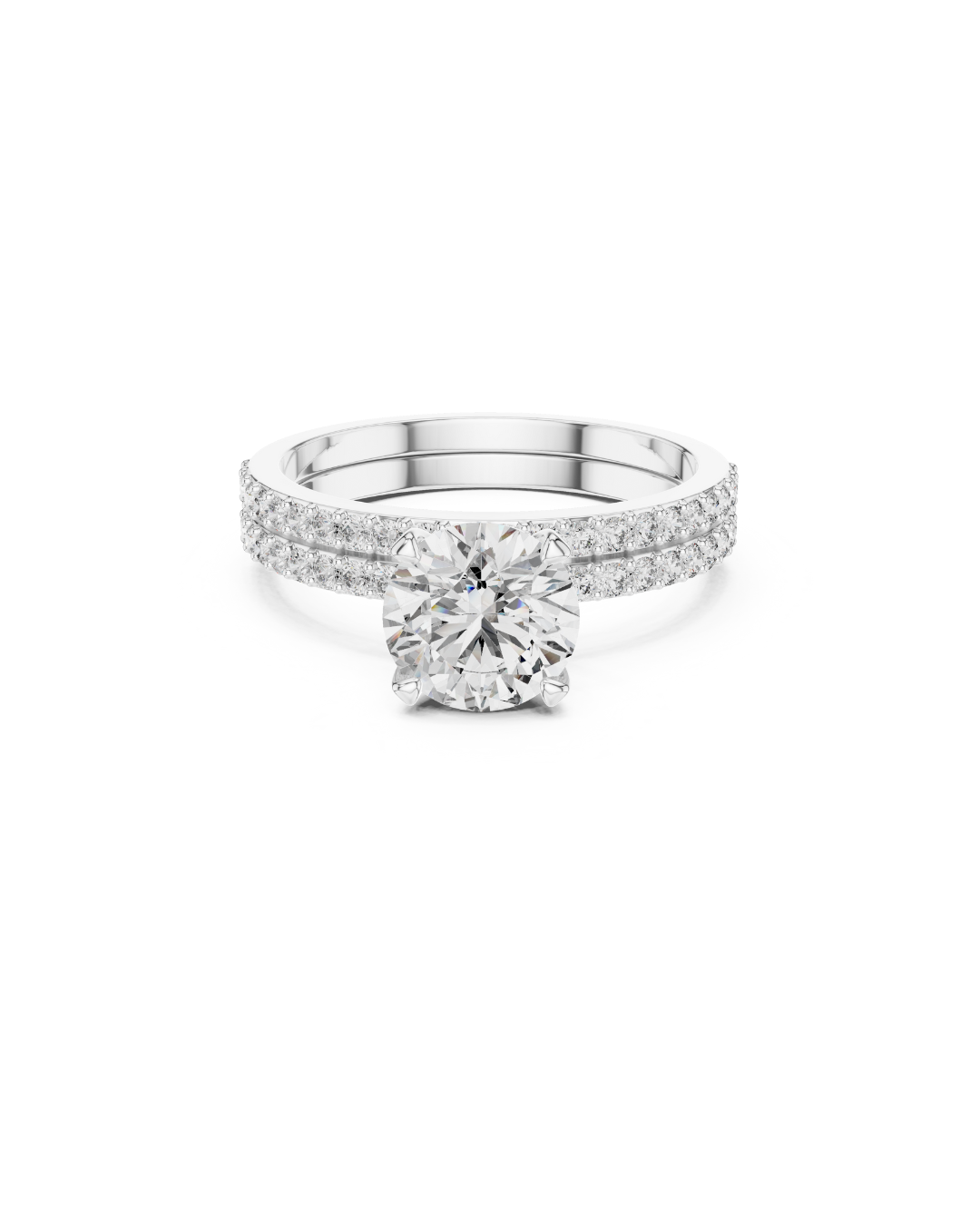 Round Shape Lab Grown Diamond Ring
