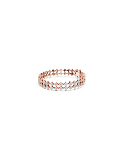 Round Shape Lab Grown Diamond Bracelet