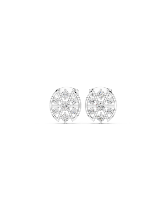 Round Shape 0.45 CT.Diamond Earring