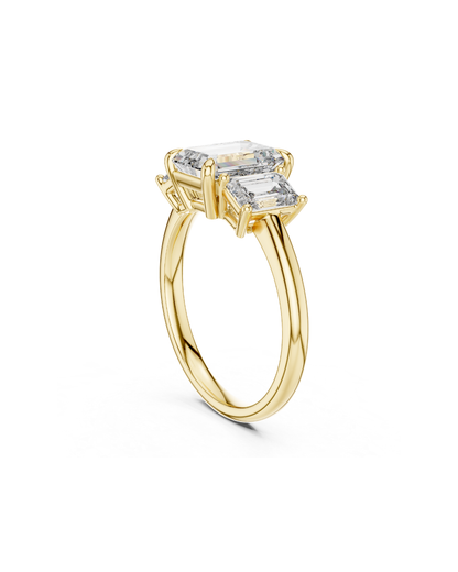 Emerald Shape Lab Grown Diamond Ring