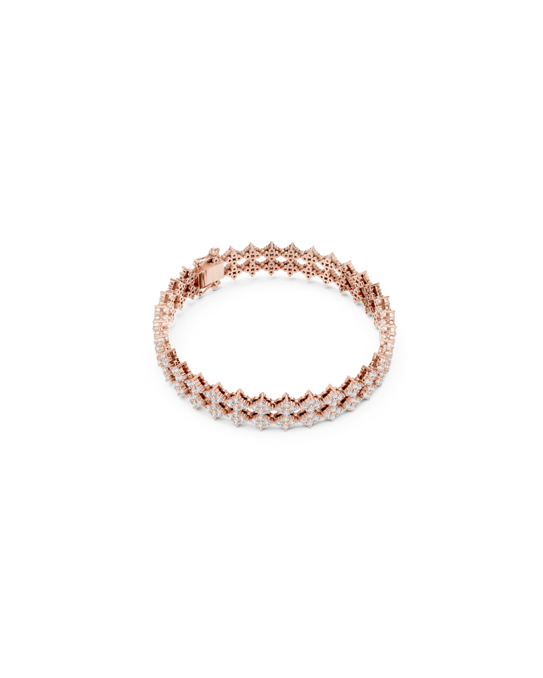 Round Shape Lab Grown Diamond Bracelet