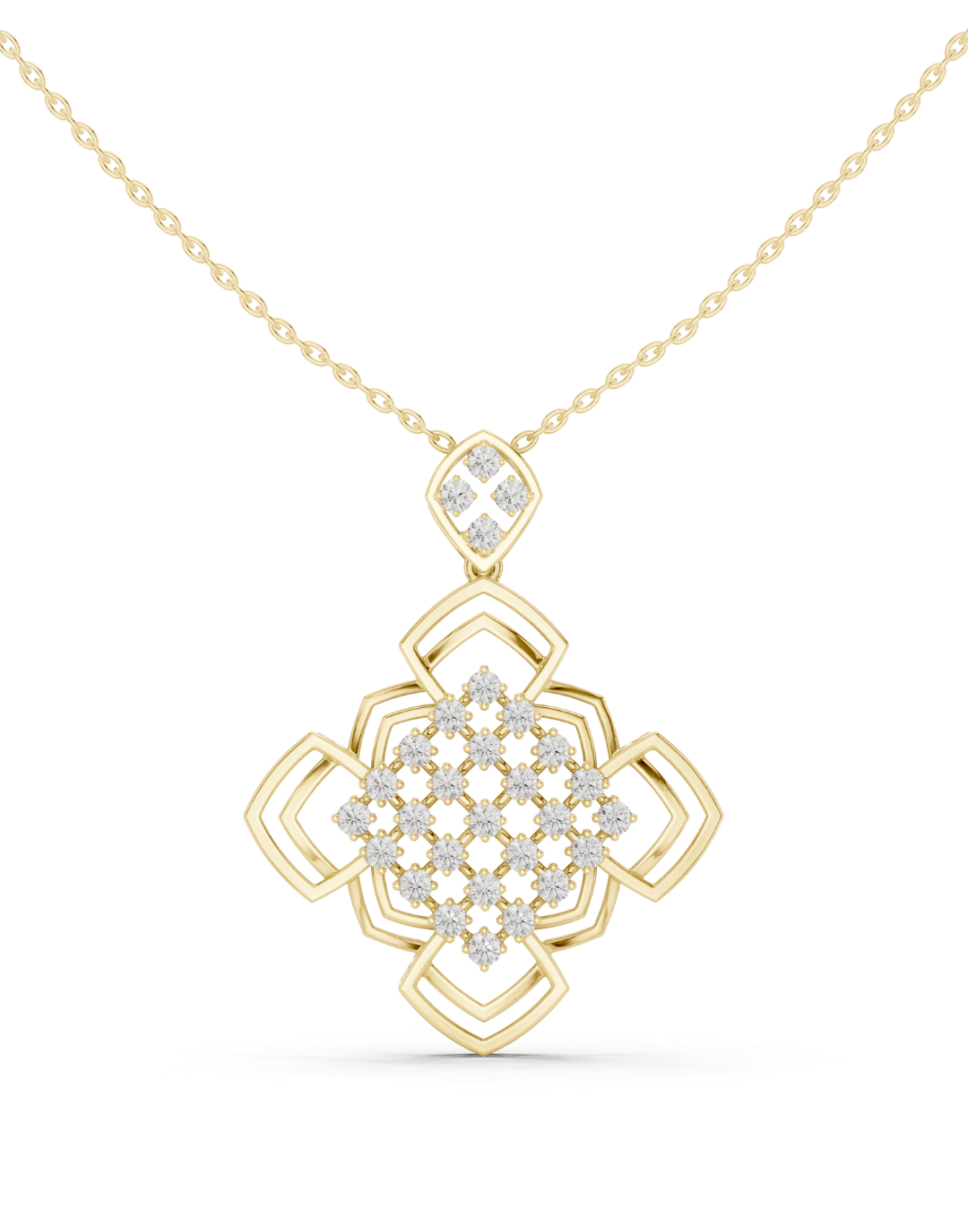 Round Shape 1.02 CT.Diamond Pendal