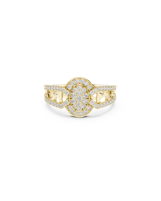 Round Shape Lab Grown Diamond Ring